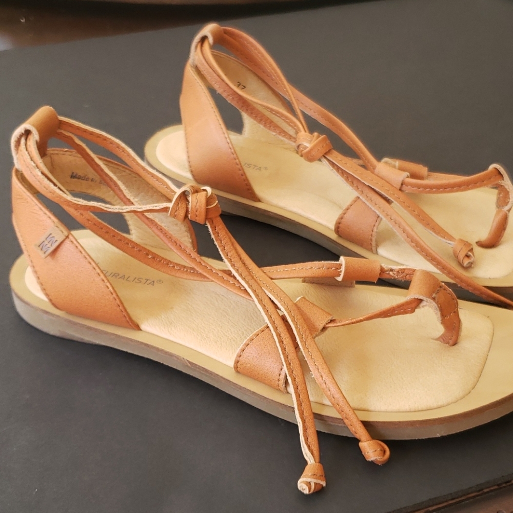 NEW EL NATURALISTA Brown TULIP Sandal 37(7)